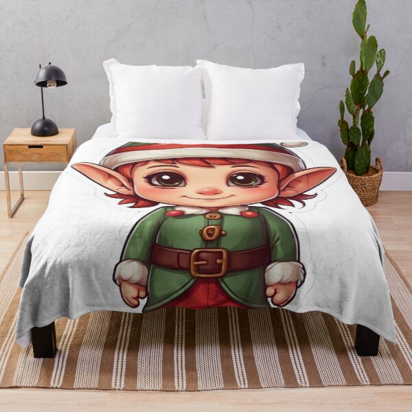 Item preview, Festive sticker elf in a green suit. designed and sold by Julia-Litvishka.
