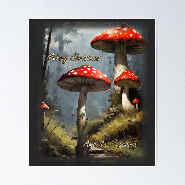 Item preview, MERRY CHRISTMAS, Amanita Muscaria, CrisMor-Art designed and sold by CrisMor-Art.
