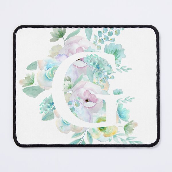 Artikelvorschau, Botanisches Alphabet G, grüne und violette Blumen, handgemalt entworfen und verkauft von SelenePaintings .