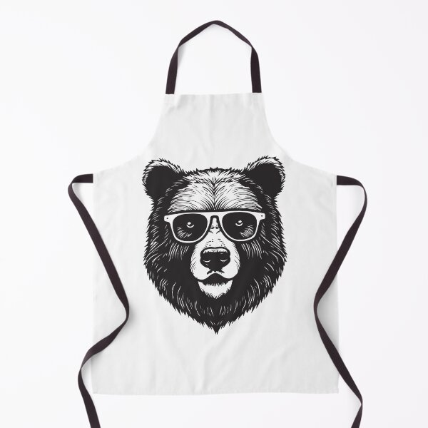 Item preview, Bear animal in sunglasses sketch engraving vector designed and sold by LionessLove.