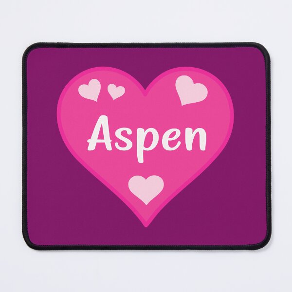 Item preview, Aspen Name Pink Heart  designed and sold by Jeallan Designs.