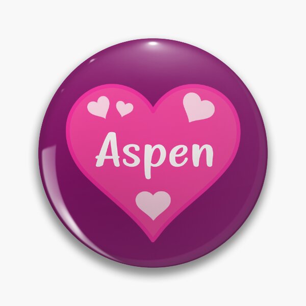 Artikelvorschau, Aspen Name Pink Heart entworfen und verkauft von Jeallan Designs.