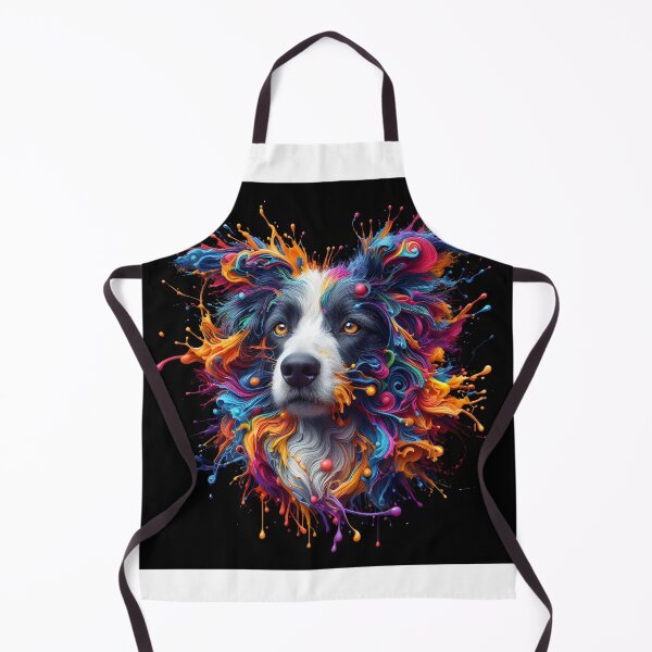 Item preview, Border Collie Paint Splat Portrait designed and sold by fatbanana.
