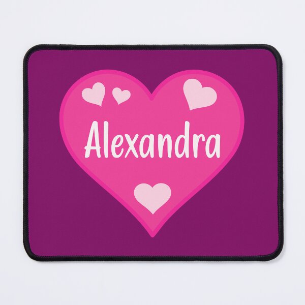 Item preview, Alexandra Name Pink Heart designed and sold by Jeallan Designs.