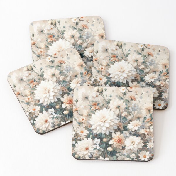 Item preview, White Timeless Peonie Treasures designed and sold by tipitoes.