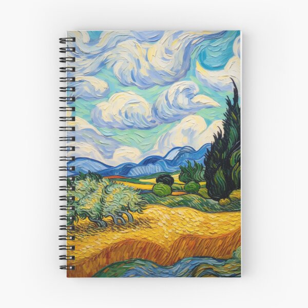 Item preview,  Vincent Van Gogh "A Wheatfield with Cypresses", 1889 designed and sold by melikekoc.