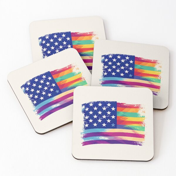 Item preview, Rainbow Glory: American Flag Pride Edition designed and sold by mittie101.