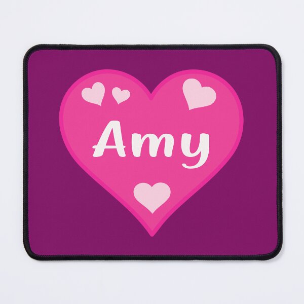 Item preview, Amy Name Pink Heart designed and sold by Jeallan Designs.
