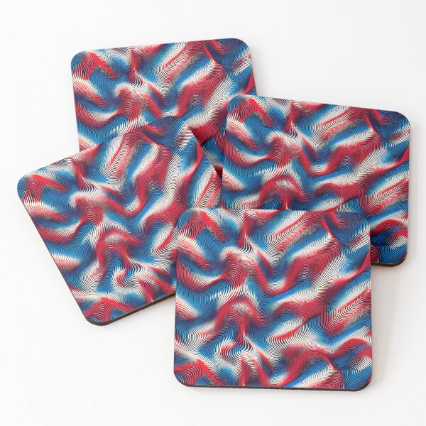 Item preview, Red & Blue Moiré Pattern designed and sold by NeatSplash.