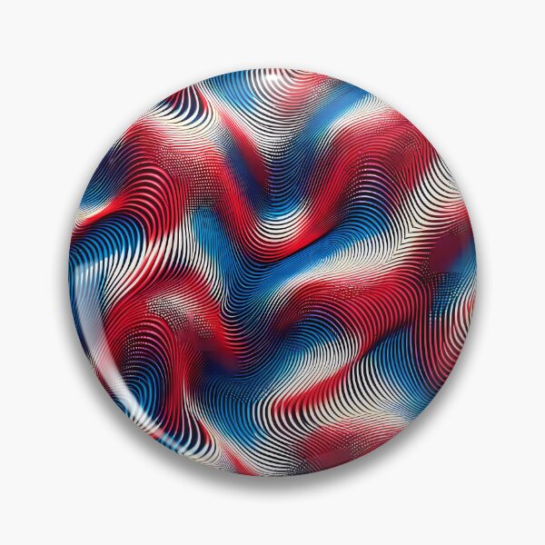 Item preview, Red & Blue Moiré Pattern designed and sold by NeatSplash.