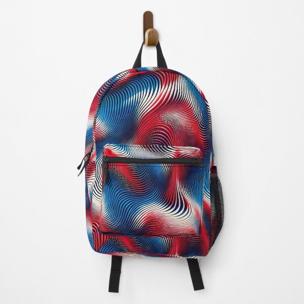 Item preview, Red & Blue Moiré Pattern designed and sold by NeatSplash.