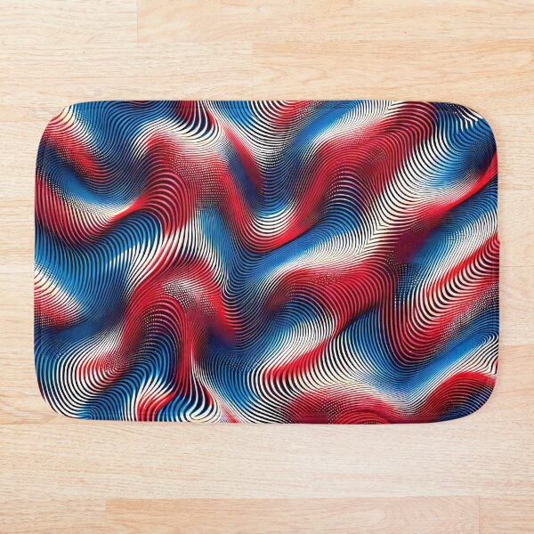 Item preview, Red & Blue Moiré Pattern designed and sold by NeatSplash.
