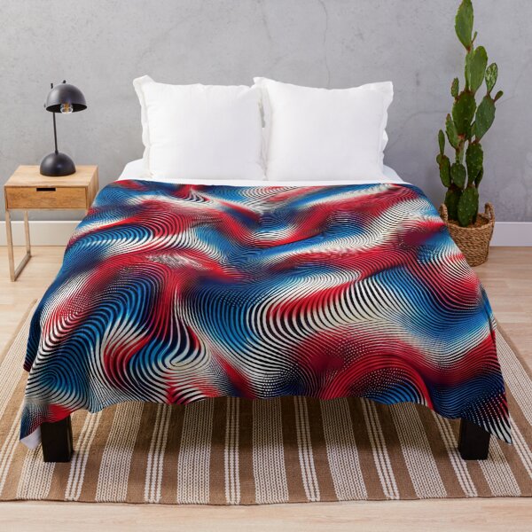 Item preview, Red & Blue Moiré Pattern designed and sold by NeatSplash.