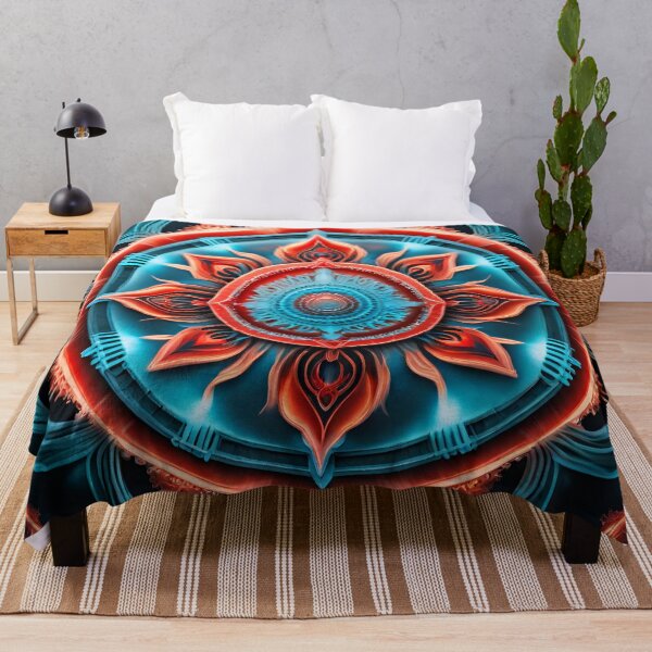 Item preview, Fiery Frost Mandala - Powerful Boho Floral designed and sold by SpiritualManda.