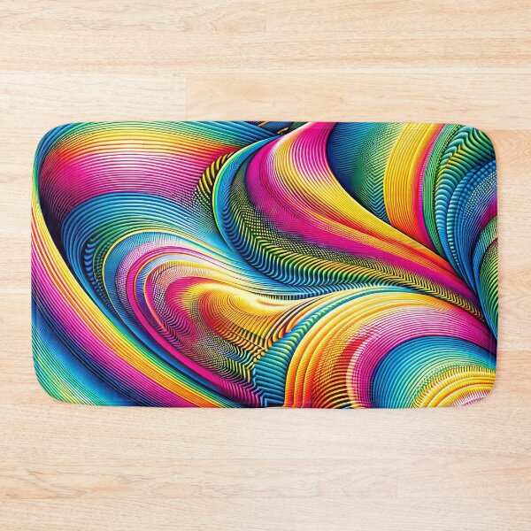 Item preview, Multicolor Psychedelic Moiré Pattern designed and sold by NeatSplash.