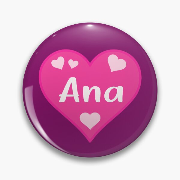 Item preview, Ana Name Pink Heart  designed and sold by Jeallan Designs.