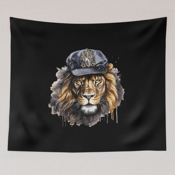 Item preview, Gangster rapper hip hop lion designed and sold by zappwaits.