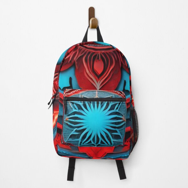 Artikelvorschau, Feuriges rotes und frostiges blaues Mandala – Harmonie der Natur entworfen und verkauft von SpiritualManda.