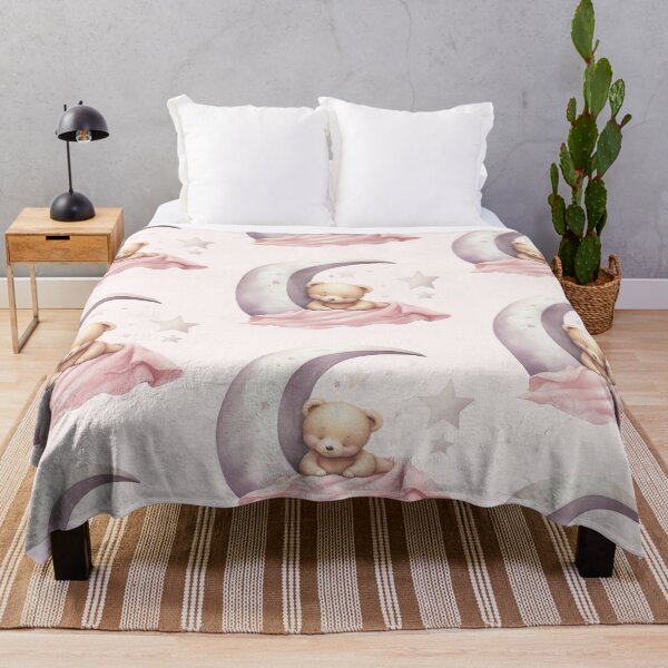 Artikelvorschau, Weiche Aquarell-Neugeborenen- und Bärenkunst für das Kinderzimmer entworfen und verkauft von Moonskyshop.