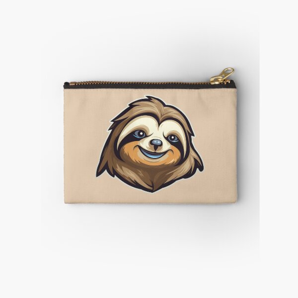 Item preview, Playful Sloth face emblem badge logo for sloth lover kids designed and sold by ArcadeVault.