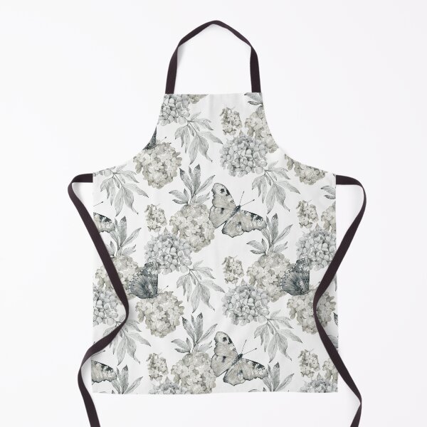 Item preview, Watercolor pattern with hydrangea and butterflies designed and sold by tapilipa.