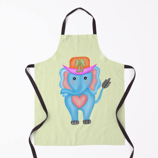 Item preview, Cute blue elephant wearing hat. designed and sold by Onanong2531.