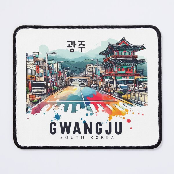 Item preview, Gwangju South Korea Watercolor designed and sold by PaintMeWorld.