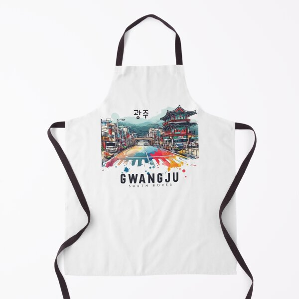Item preview, Gwangju South Korea Watercolor designed and sold by PaintMeWorld.
