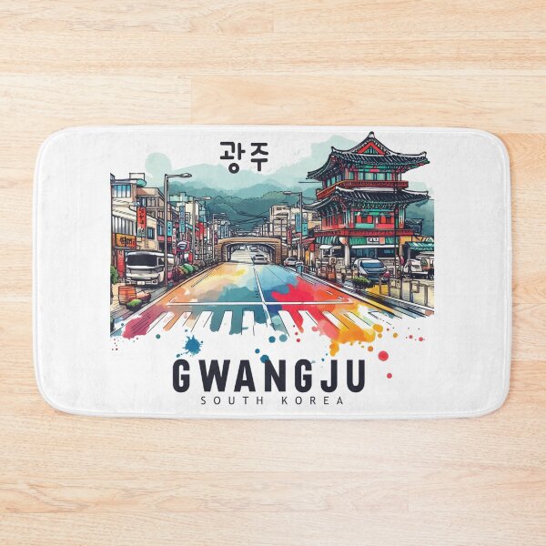 Item preview,   Gwangju South Korea Watercolor designed and sold by PaintMeWorld.