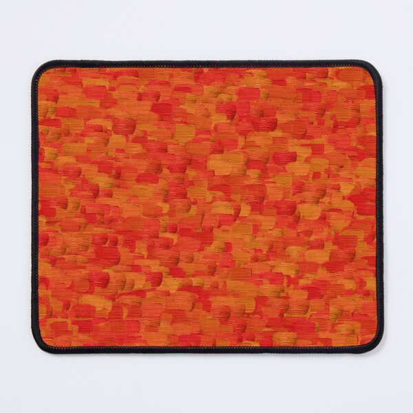 Item preview, mid century modern boho vibrant orange abstract stripes pattern designed and sold by DesignYourWaystore.