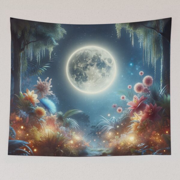 Item preview, Moonlight in the Secret Garden: Mystical Night Charm designed and sold by masquetea.
