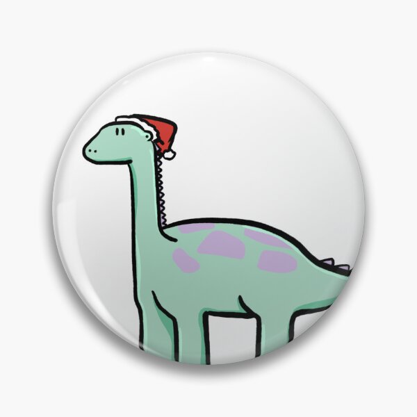 Artikelvorschau, Dinosaurier mit langem Hals und Weihnachtsmütze entworfen und verkauft von DoobietheDog.
