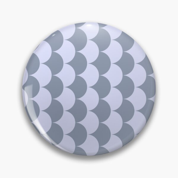 Item preview, Grey Semi-Circles Arches Armor Traditional Classic Retro Fish Scales Pattern designed and sold by PenguinForests.