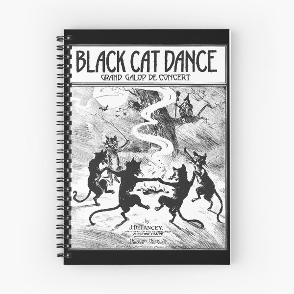 Item preview, THE BLACK CAT DANCE - Vintage Poster J Delancey designed and sold by Arwen-Art.