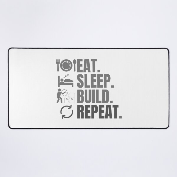 Item preview, Eat sleep build repeat designed and sold by Creativedsigna.