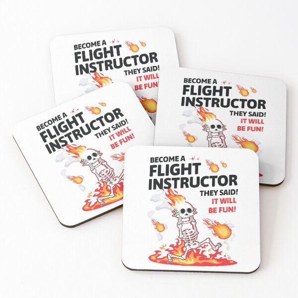 Item preview, Become a Flight Instructor They Said  designed and sold by Uppercase Tees.