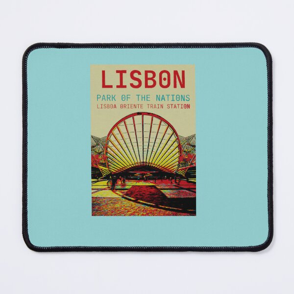 Item preview, Lisbon Nations Park Skyline Art Print designed and sold by Lemomo-artworks.