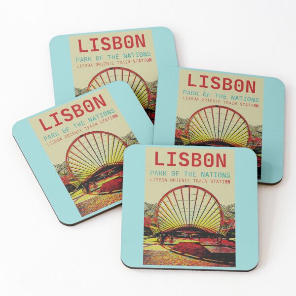 Item preview, Lisbon Nations Park Skyline Art Print designed and sold by Lemomo-artworks.