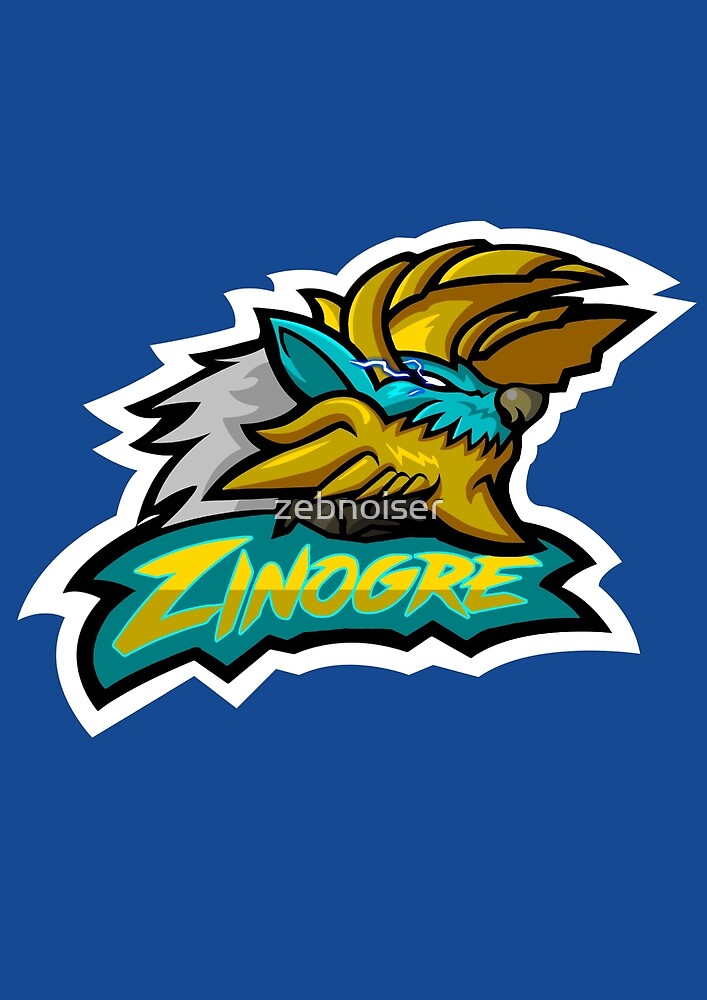 Zinogre Mascot Logo V2 By Zebnoiser Redbubble