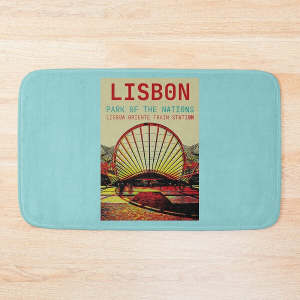 Item preview, Lisbon Nations Park Skyline Art Print designed and sold by Lemomo-artworks.