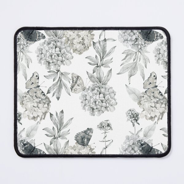 Item preview, Watercolor pattern with hydrangea and butterflies designed and sold by tapilipa.