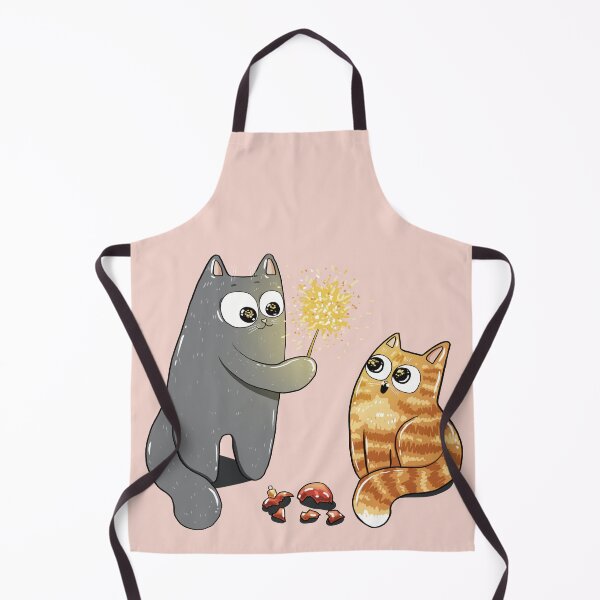 Item preview, Christmas Sparkler Kitties Print designed and sold by Julia Sol.