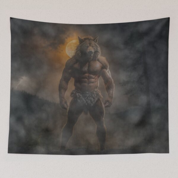 Item preview, Werewolf in the Misty Woods. designed and sold by nyathiwa.