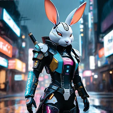 Artwork thumbnail, Cyberpunk Rabbit by Decyo