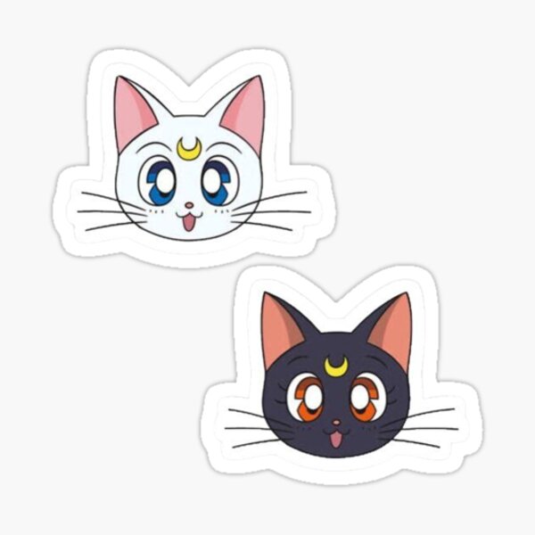Luna and Artemis Sticker
