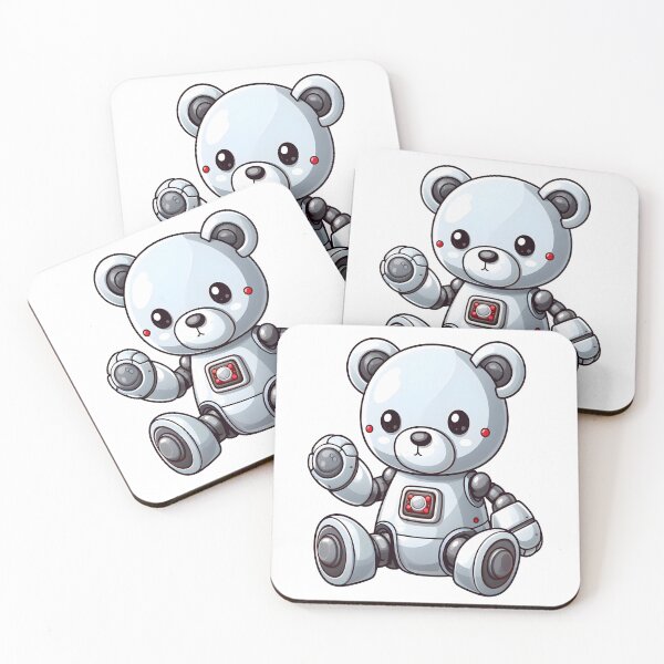 Item preview, Cute Bear Robot Kawaii  designed and sold by TeddybearClub.