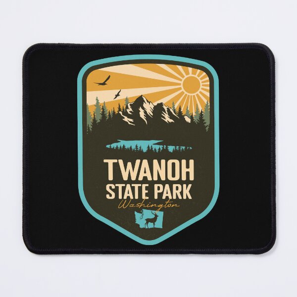 Item preview, Twanoh State Park Washington - WA Retro Badge Forest and Wilderness  designed and sold by mountainfad.