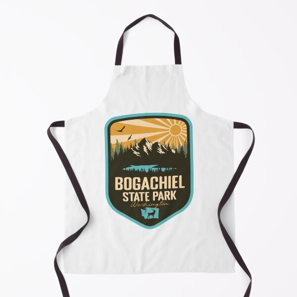 Item preview, Bogachiel State Park Washington - WA Retro Badge Forest and Wilderness designed and sold by mountainfad.