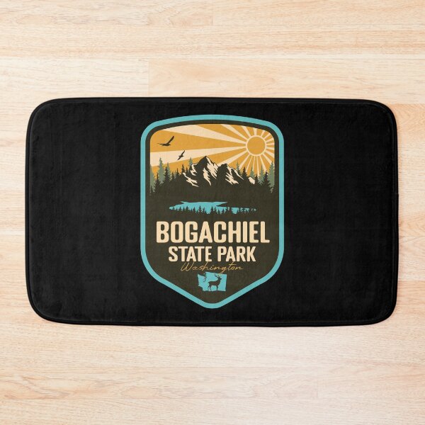 Item preview, Bogachiel State Park Washington - WA Retro Badge Forest and Wilderness  designed and sold by mountainfad.