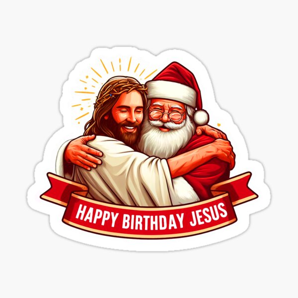 Happy Birthday Jesus Stickers